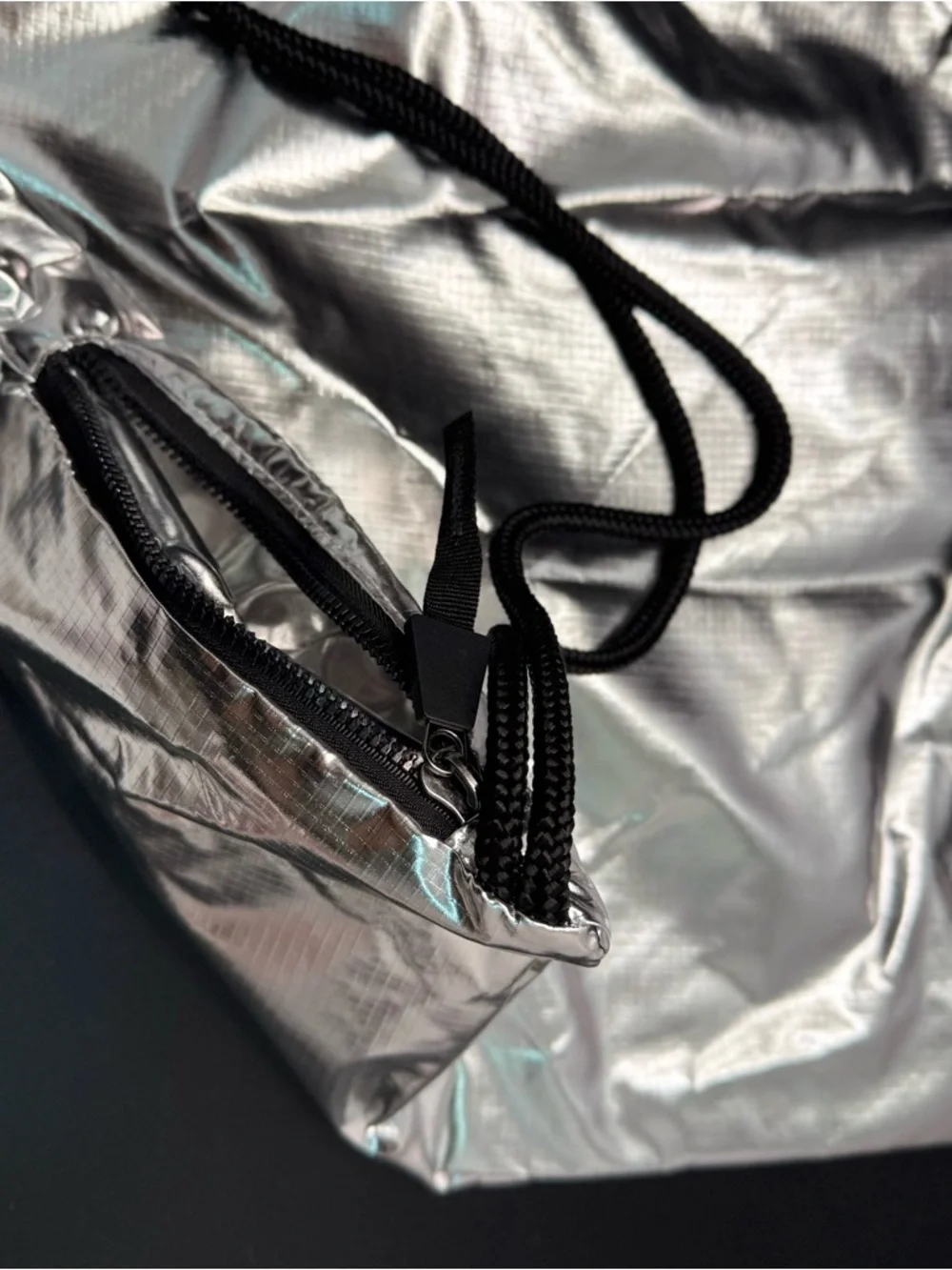 adidas Silver & Black Equipment Drawstring Gymsack NWT - Picture 7 of 7